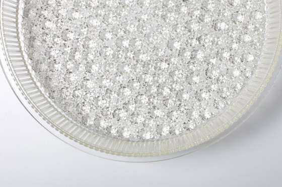 Image 1 of Große, antike Obstschale aus Pressglas / Seltenes, klares Glas-Mittelstück / Italien / 1970er Jahre