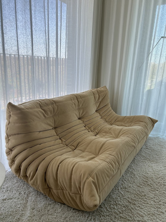 Image 1 of Asiento de 3 plazas, de 1 plaza y otomana Togo Ligne Roset Alcantara Saddle