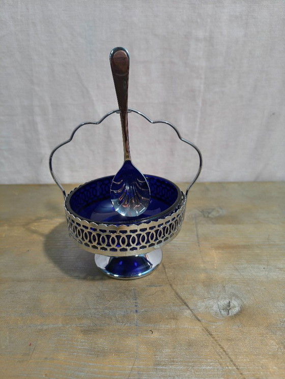 Image 1 of BonBon schaaltjes  Suiker schaaltjes  Cobalt Glas