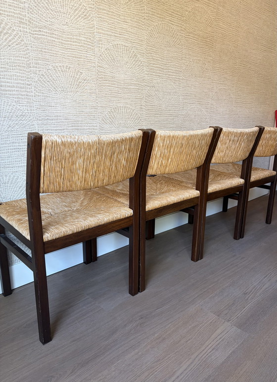 Image 1 of 4x Cees Braakman Pastoe stoelen 