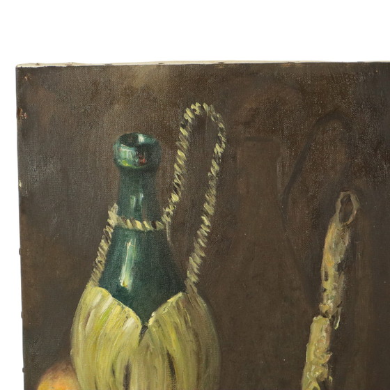 Image 1 of Natura morta con vino e frutta