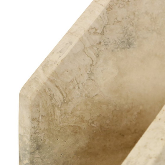 Vintage Magazine Rack Travertine Natural Stone Seventies (photo 13 of 22)
