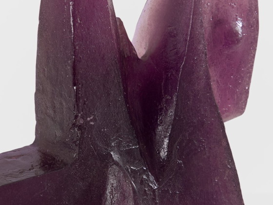 Image 1 of Sculptuur van glaspasta, Claude Wetzstein voor Daum, circa 1970.