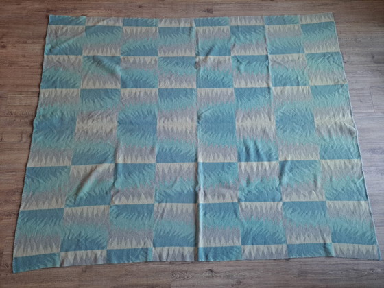 Image 1 of Coperta di lana vintage – realizzata appositamente per la Wool Federation – 177 x 223 cm