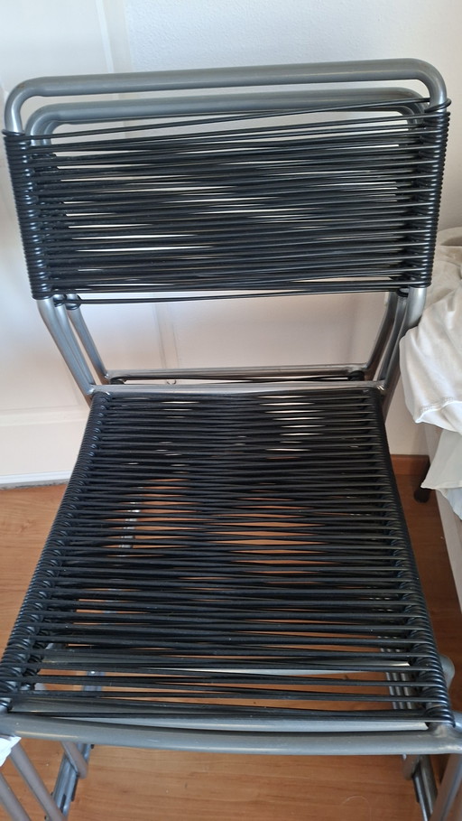 Vintage 4 x Lisa Norinder IKEA Melker spaghetti chairs 