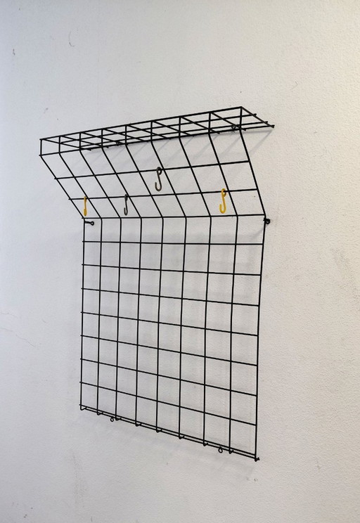 Karl Fichtel vijftiger jaren draad wandgarderobe