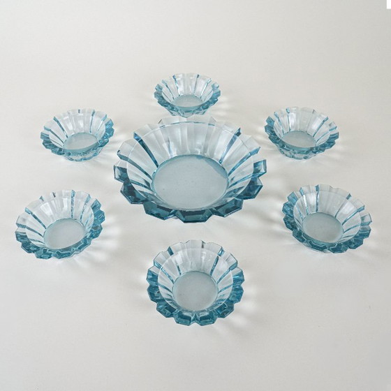 Image 1 of Set di ciotole in vetro, design italiano, anni '70, made in Italy