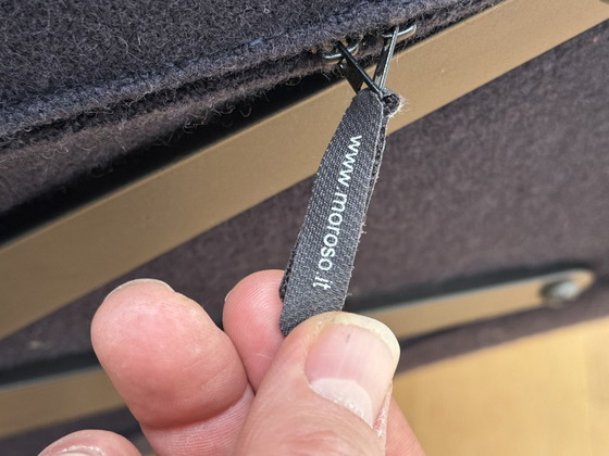 Image 1 of Moroso ‘Take a Line for a Walk’ – Alfredo Häberli – tessuto antracite, reversibile