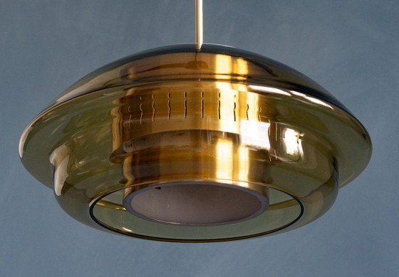 Image 1 of Dijkstra Space Age Pendelleuchte aus Glas