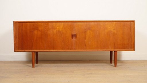 Vintage-Anrichte | Svend Aage Larsen | Dänisches Design | Tambour-Tür