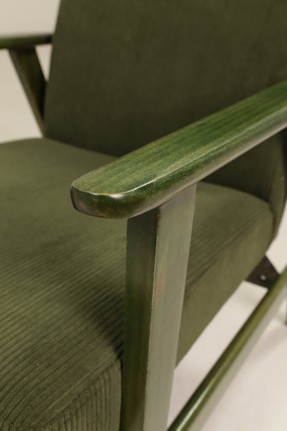 Image 1 of Mid-century modern accent, diep olijfgroen, 1970