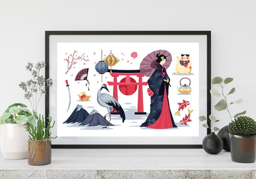 Stijl Japan / Cultuur / FullColor / Professionele afdruk