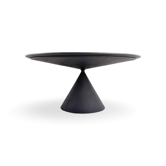 Image 1 of Table de salle à manger ronde Original Desalto Clay Concrete Design par Marc Krusin