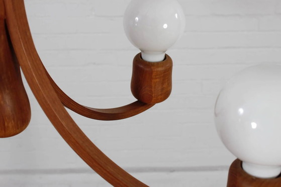 Lampada a sospensione vintage in teak Candela Domus design danese – Lampadari, Legno, Scandinavian (photo 9 of 11)