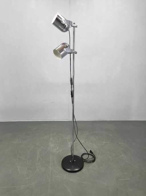 Adjustable Mid-Century Chrome Floor Lamp by Stanislav Indra