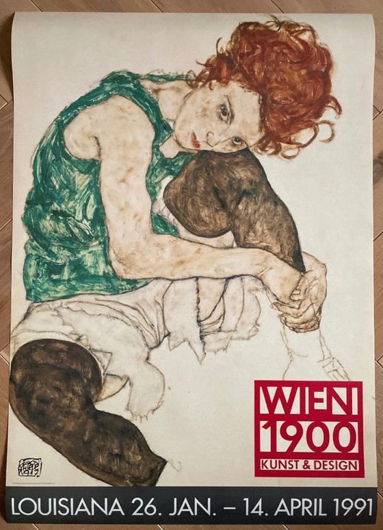 Image 1 of Egon Schiele  (1890-1918), Siddende Kvinde ( Kunstnerens Kone), 1971, Nationalgalleriet, Prag, Vienna 1900- Art And Desig Egon .