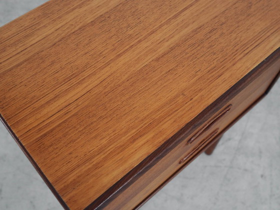 Image 1 of Teak bedside table, Danish design, 1970s, made in Denmark