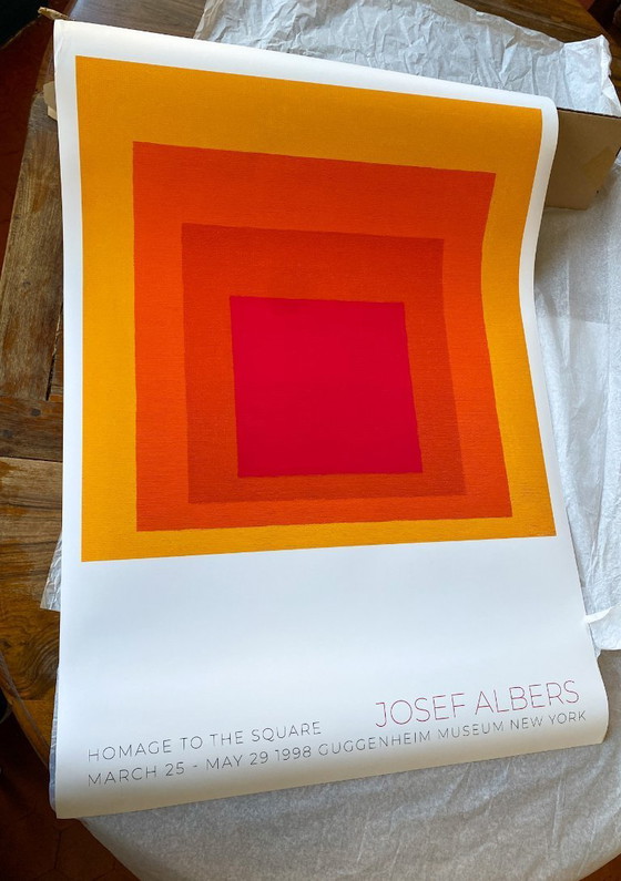 Image 1 of Josef Albers - Museo New York 1998 - Manifesto 70 x 100 cm