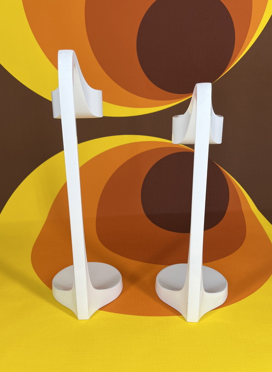 Image 1 of 2x Bougeoir Vintage IKEA 'Jatteviktig' Design Monica Mulder 1990