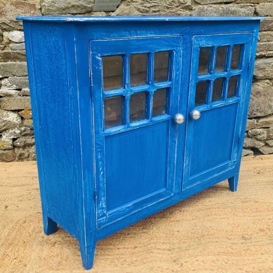 Blue Parisian Cabinet – High Boards, Wood (photo 2 of 14)