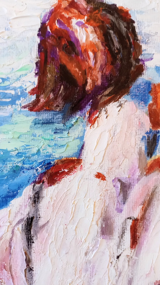 Image 1 of Télévision Steenbergen. Fille sur la plage