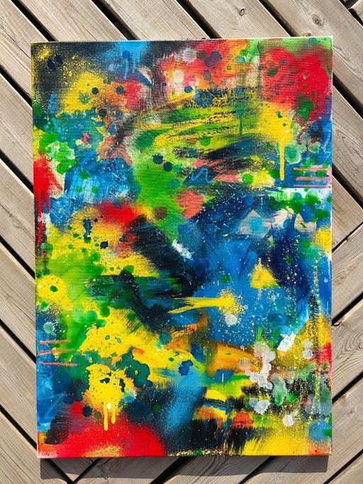 Matías MACHADO - Abstracción callejera - Pintura de artista