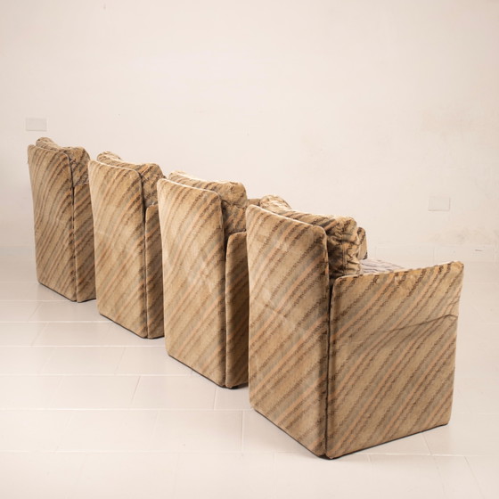 Set van 4 Salpol Fauteuils van Angelo Mazzola in samenwerking met Missoni – Velvet (photo 14 of 19)