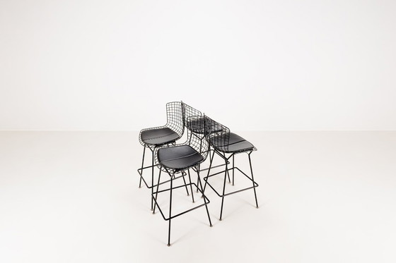 Image 1 of Set di 4 sgabelli da bar di Harry Bertoia per Knoll, 1980