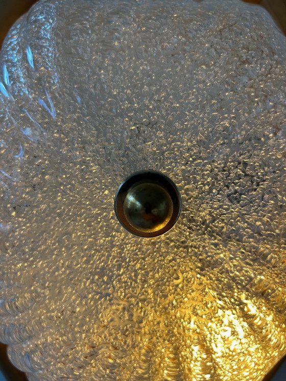 Image 1 of Coppia di lampade d'epoca, pino e vetro di Murano, Italia 1980