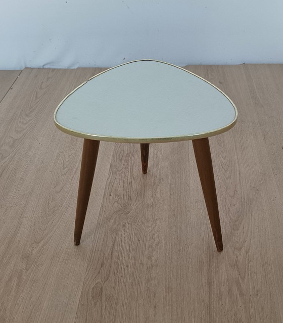 Vijftiger Jaren Plantentafeltje – Plastic, Wood (photo 6 of 7)