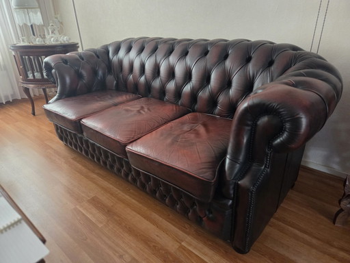 Winchester Chesterfield – banken, Leather, Wood