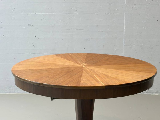 Image 1 of Art Deco dining table with extension mechanism by Asch, 1950s