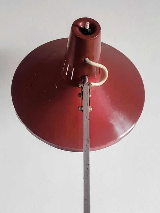 Image 1 of Terry Hala architectural industrial  table lamp. by H. Busquet for Hala,