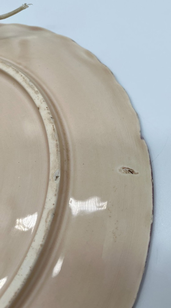 Image 1 of Plato de pared Art Nouveau, alrededor de 1900 – Schütz Blansko – Relieve floral (modelo 909)