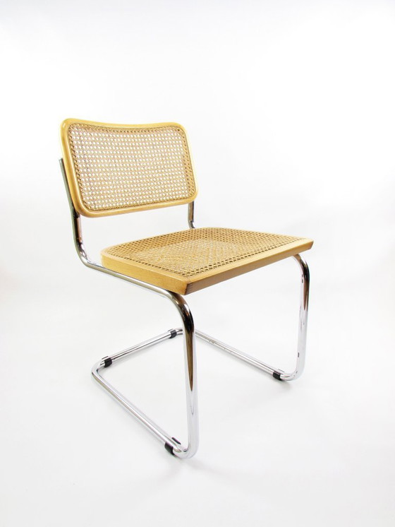 Image 1 of Sedia con struttura tubolare in stile Cesca, Made in Italy