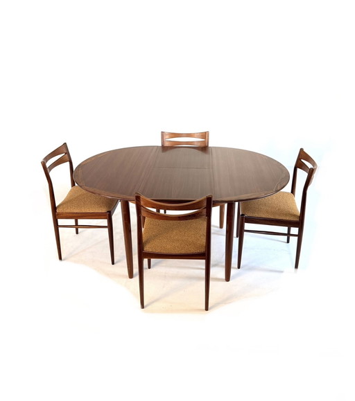 Vintage Rosewood extendable dining table '60