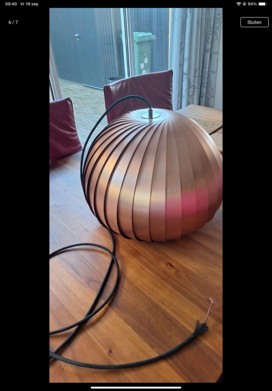 Image 1 of Tom Rossau schitterende nieuwe hanglamp TR12 groot koper