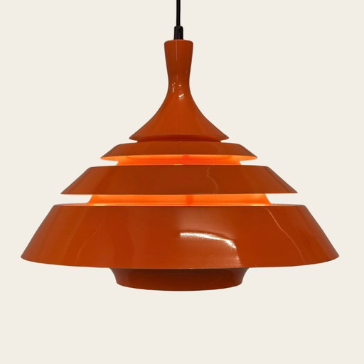Schnieder Leuchten hanglamp – Oranje – Jaren 70