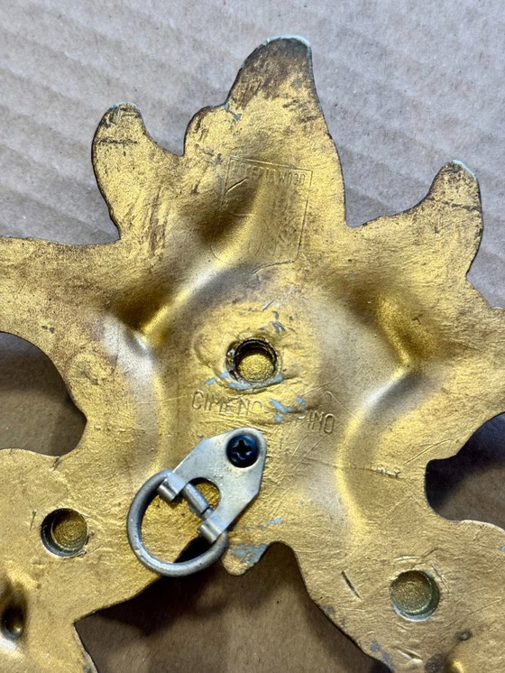 Image 1 of Ovale gouden spiegel in barokstijl van Roberta Wood