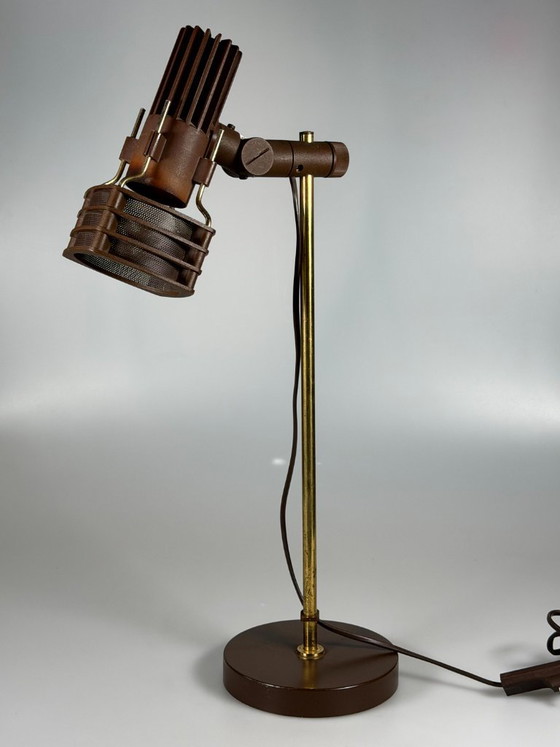 60s 70s Table Lamp Desk Lamp Space Age Design Metal Plastic (photo 3 of 13)