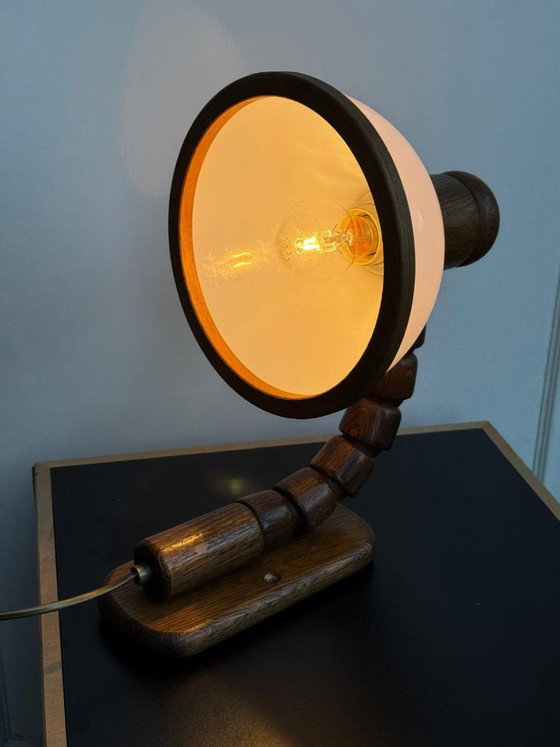 Vintage Steinhauer Wall Lamp 1980's – Wall lights, Glass, Wood (photo 4 of 11)