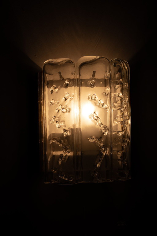 Applique murale Doria en laiton et verre