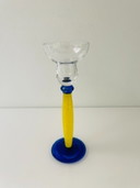 Vintage Italiaanse design kandelaar Memphis x Murano glas