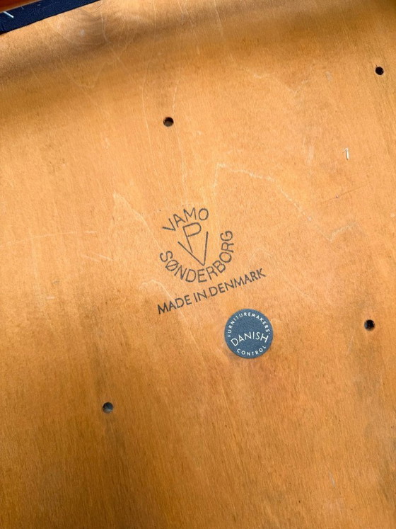 Image 1 of Set van 6 vintage model 112 Deense teakhouten eetkamerstoelen van Erik Wørts voor Vamo Sønderborg, Mid-Century Modern, jaren 196