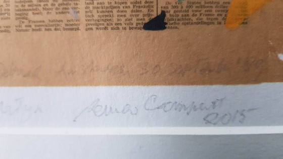Image 1 of Remco Wouter Campert (1929) Piezografía "Para Deborah" Ges Ged