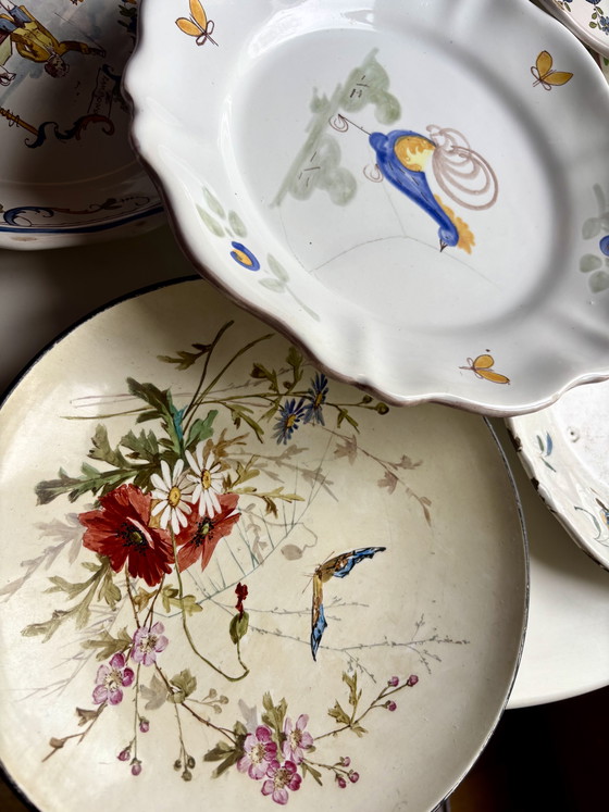 Image 1 of 7 ancient plates Set assorties 