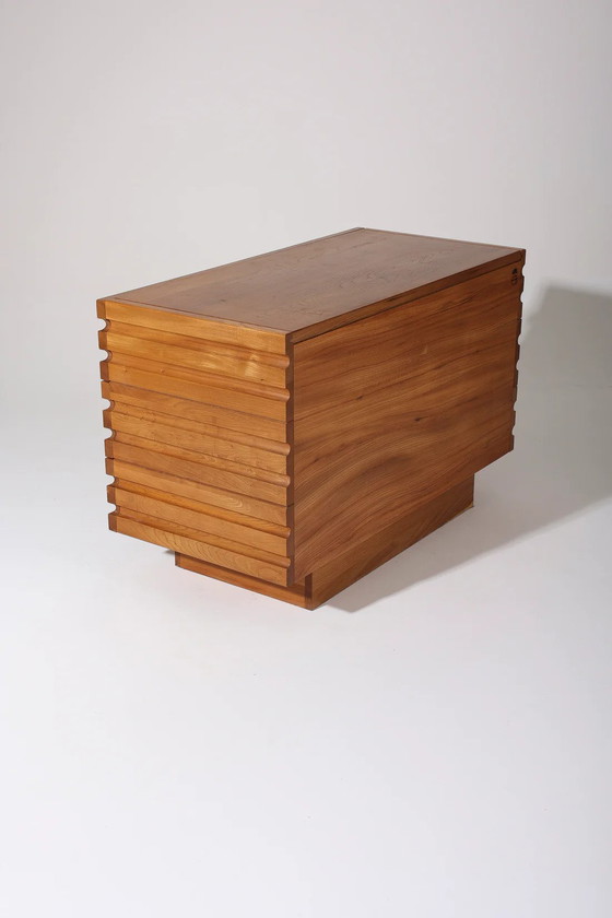 Image 1 of Maison Regain Chest of Drawers Buffet Elm Wood 1970 France