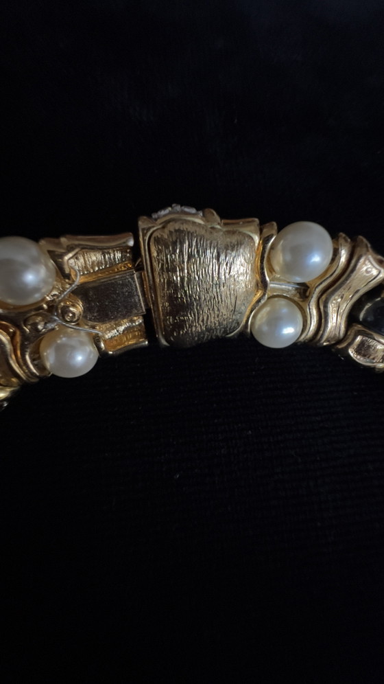 Image 1 of Vintage Cabouchon statement choker ketting
