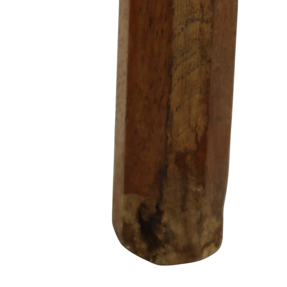 Image 1 of Antieke Eiken Driepoot Kruk Melkkruk