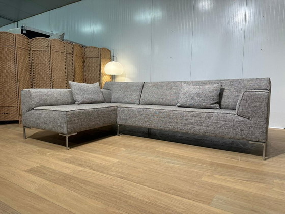 Image 1 of Like New Design on Stock Bloq Corner Sofa Beige + WARRANTY